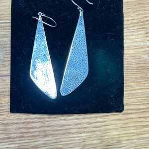 Silpada Sterling Silver Drop Earrings with Perforated Detail